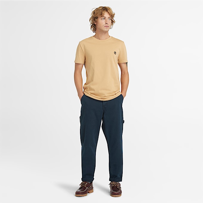 T-shirt Dunstan River da Uomo in giallo chiaro