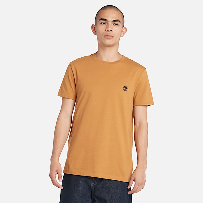 Dunstan River T-shirt voor heren in donkergeel - 1