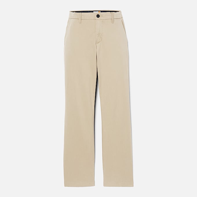 Pantalon chino en sergé Claremont pour homme en beige