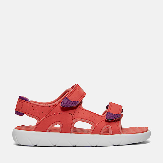 Perkins Row Backstrap Sandal for Youth in Red - 1