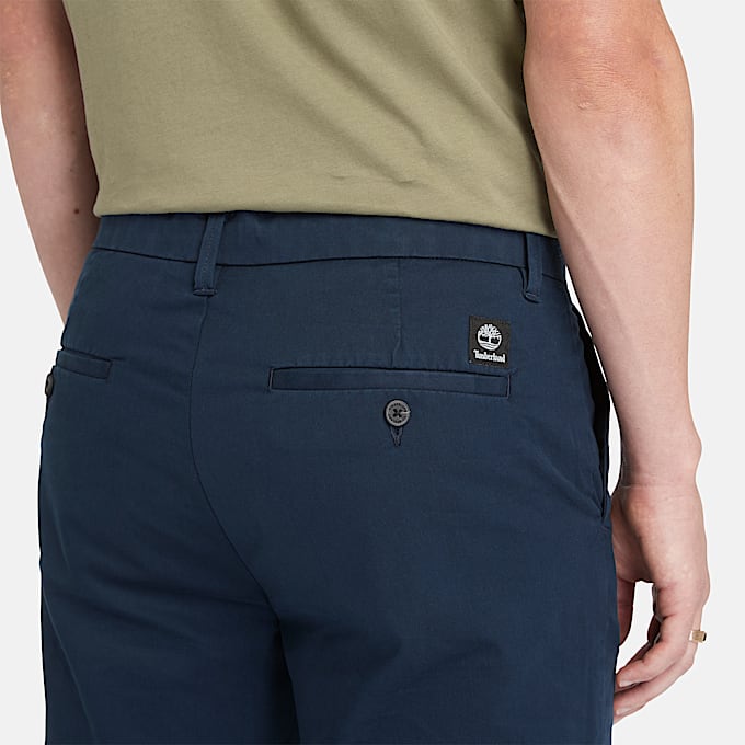 Shorts Chino in Twill Claremont da Uomo in blu scuro
