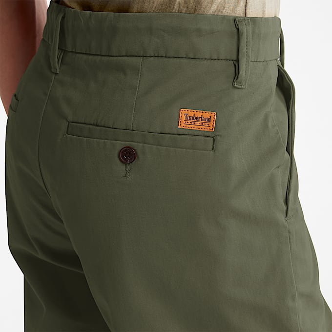 Claremont Chinoshorts aus Twill für Herren in Grün