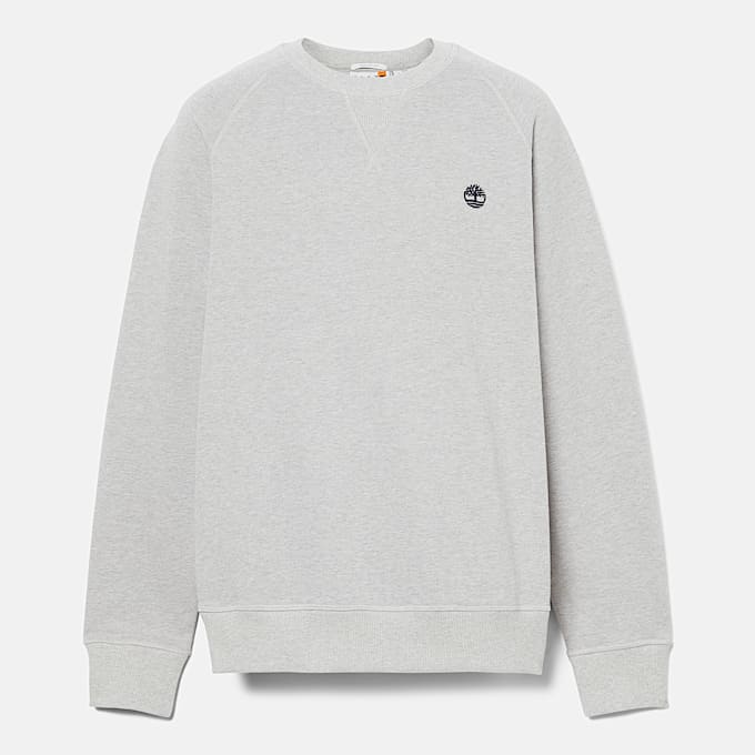 Sweat à col rond et envers bouclé Exeter River pour homme en gris
