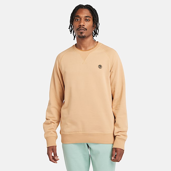 Exeter River Loopback Crewneck Sweatshirt for Men in Yellow - 1