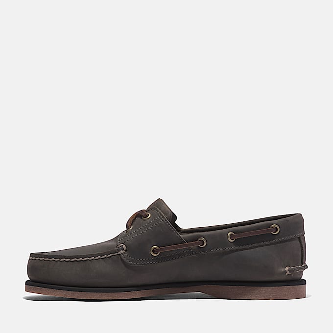 Klassischer Bootsschuh für Herren in Grau