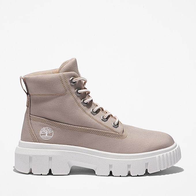 Stivale Stringato Greyfield Mid da Donna in beige - 1