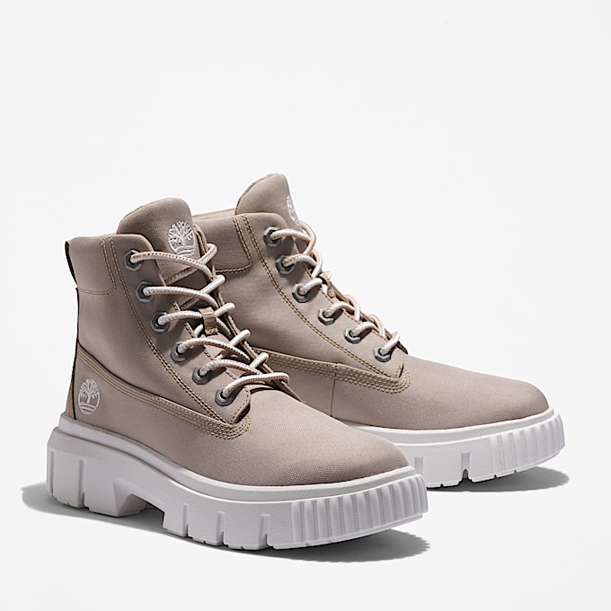 Stivale Stringato Greyfield Mid da Donna in beige