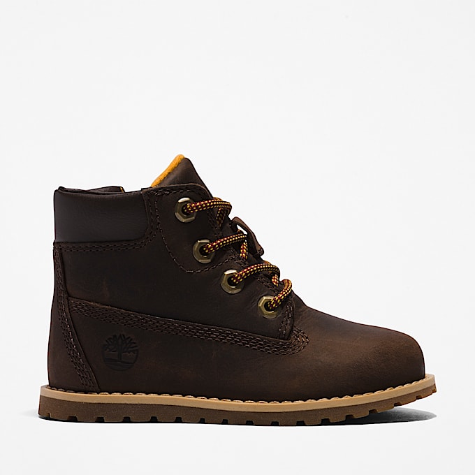 Pokey Pine Boot for Toddler in Dark Brown - 1