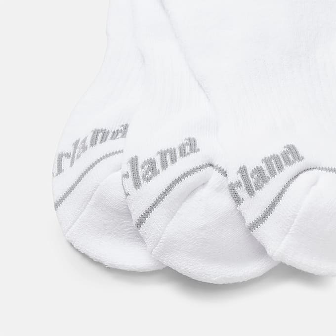All Gender Bowden 3-Pack No Show Sock in White