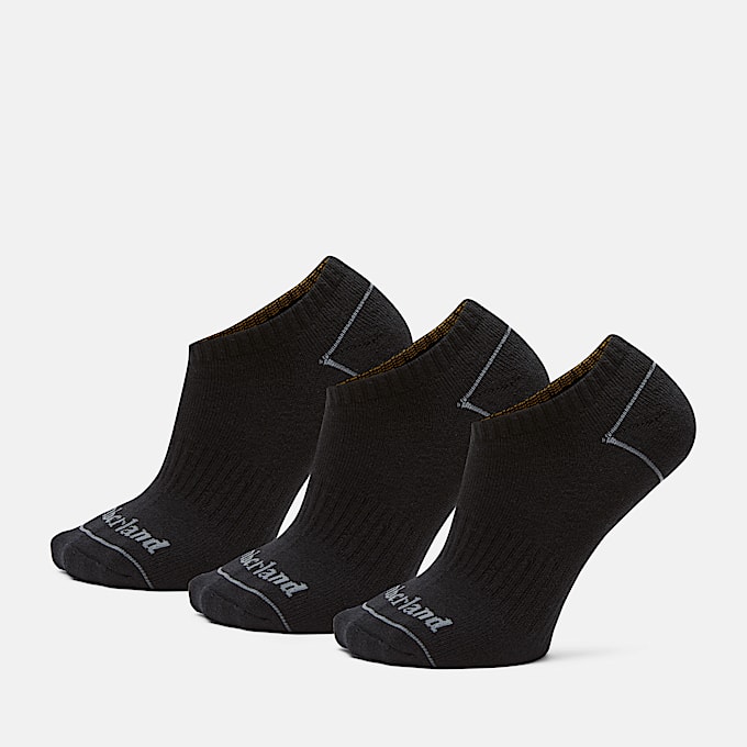 Unsichtbare All Gender Bowden Socken im Dreierpack in Schwarz - 1