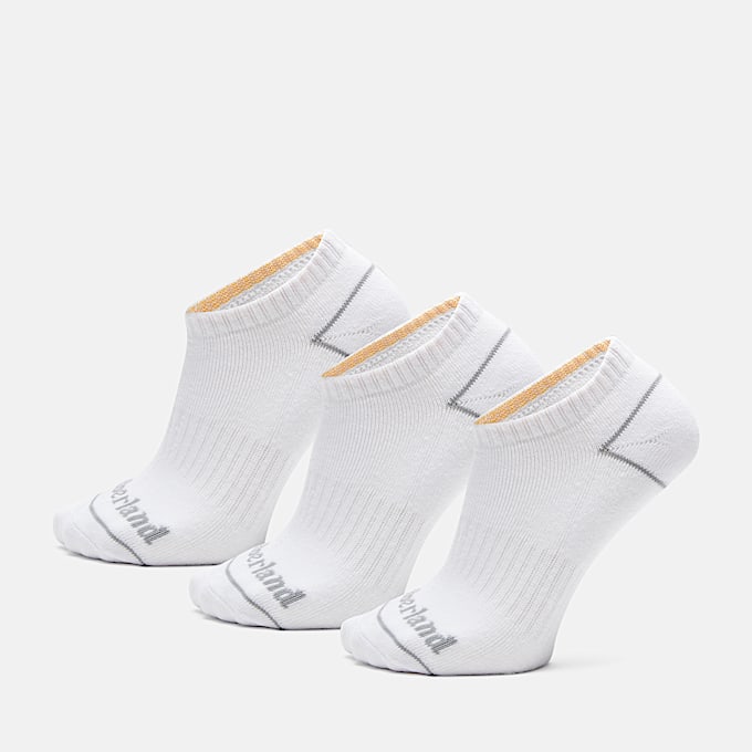 Unsichtbare All Gender Bowden Socken im Dreierpack in Weiß - 1