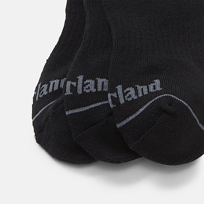 All Gender Bowden 3-Pack No Show Sock in Black