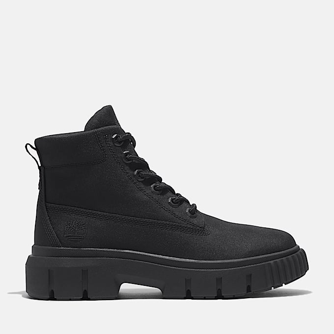 Greyfield Mid Lace-Up Boot for Women in Black - 1