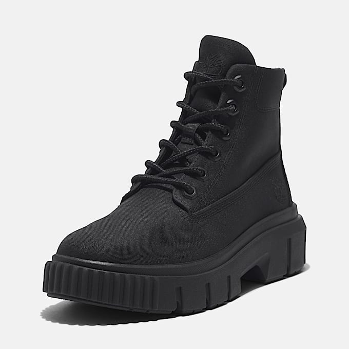 Stivale Stringato Greyfield Mid da Donna in colore nero