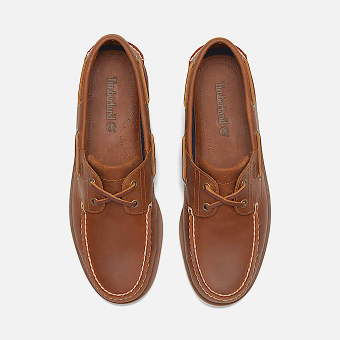 Chaussure bateau classique pour homme en marron clair