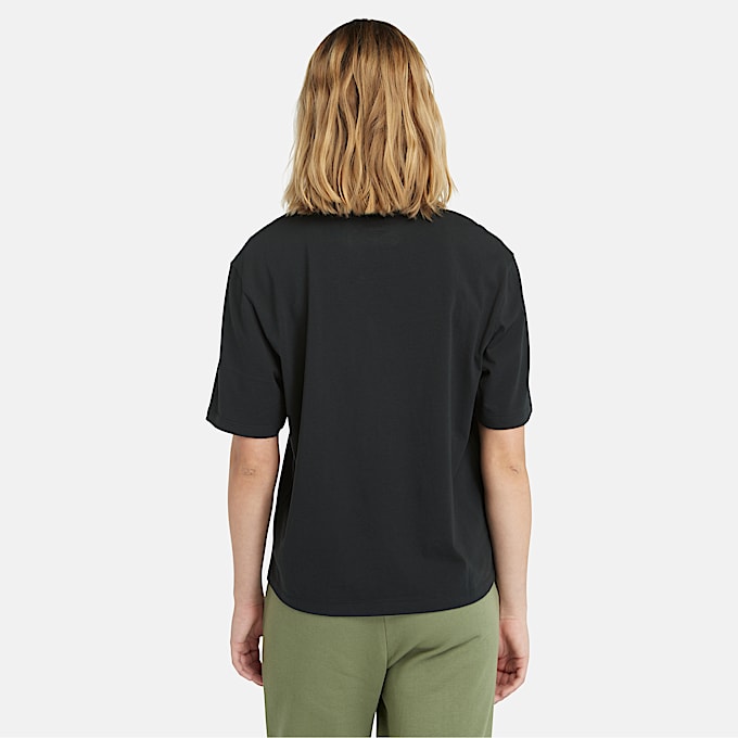 Lush Short-Sleeve T-Shirt for Women in Black