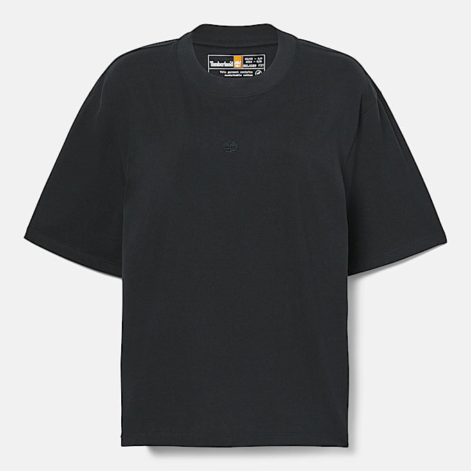Lush Short-Sleeve T-Shirt for Women in Black
