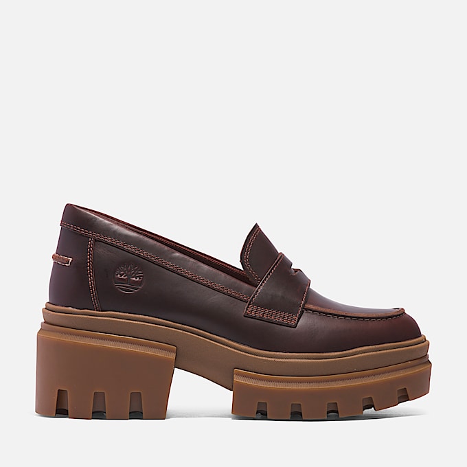 Everleigh Loafer Shoe for Women in Dark Brown - 1