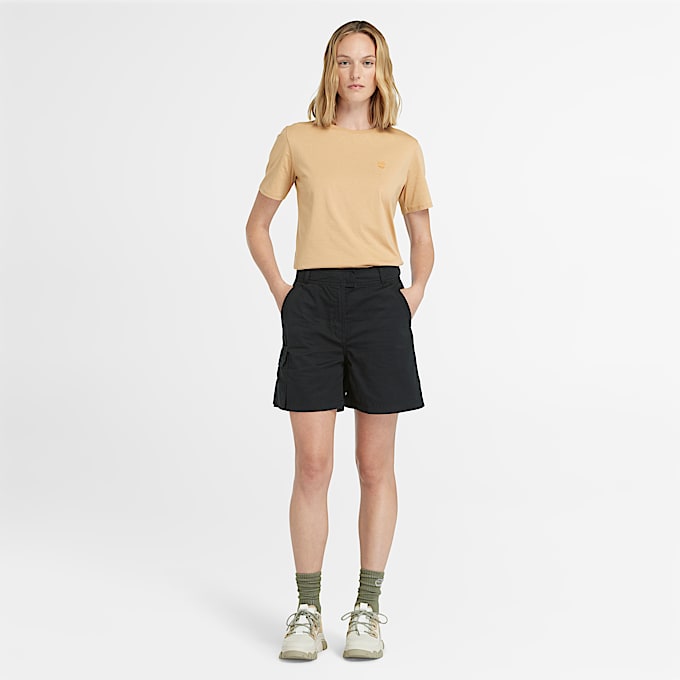 Short cargo utilitaire Brookline pour femme en noir