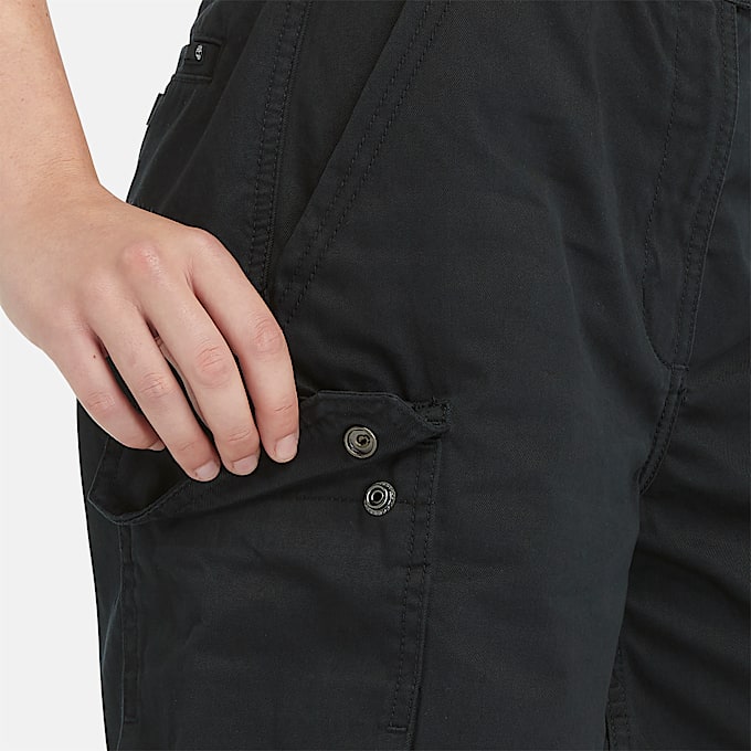 Short cargo utilitaire Brookline pour femme en noir