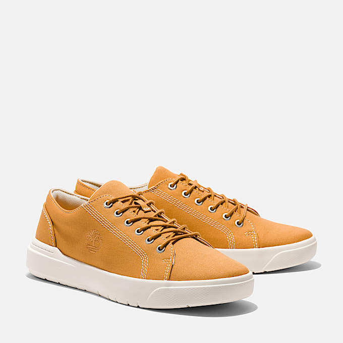 Seneca Bay Low Lace Up Trainer for Men in Yellow