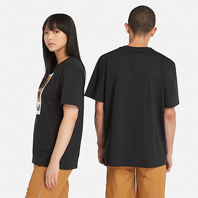 All Gender Stack Logo T-Shirt in Black