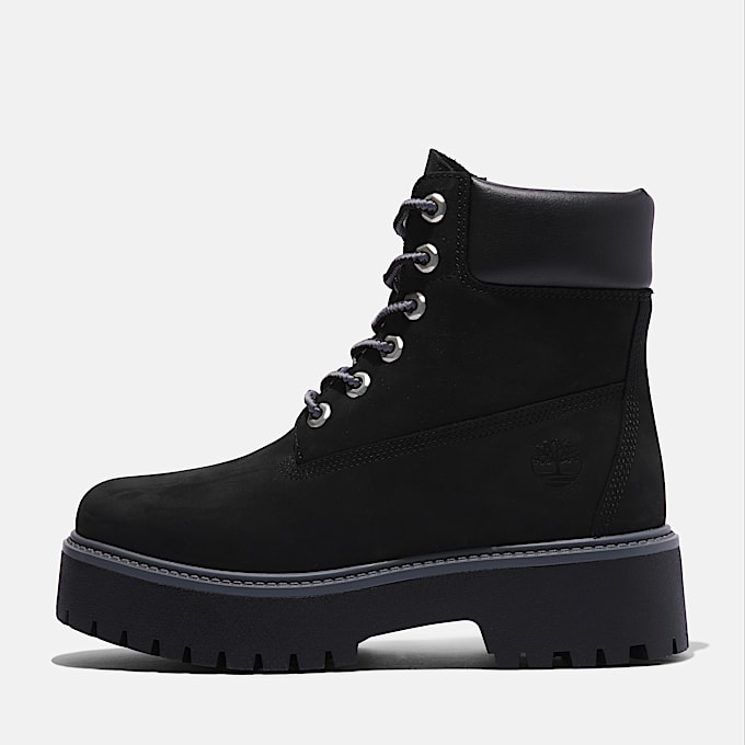 6-inch Boot compensée imperméable Stone Street pour femme en noir