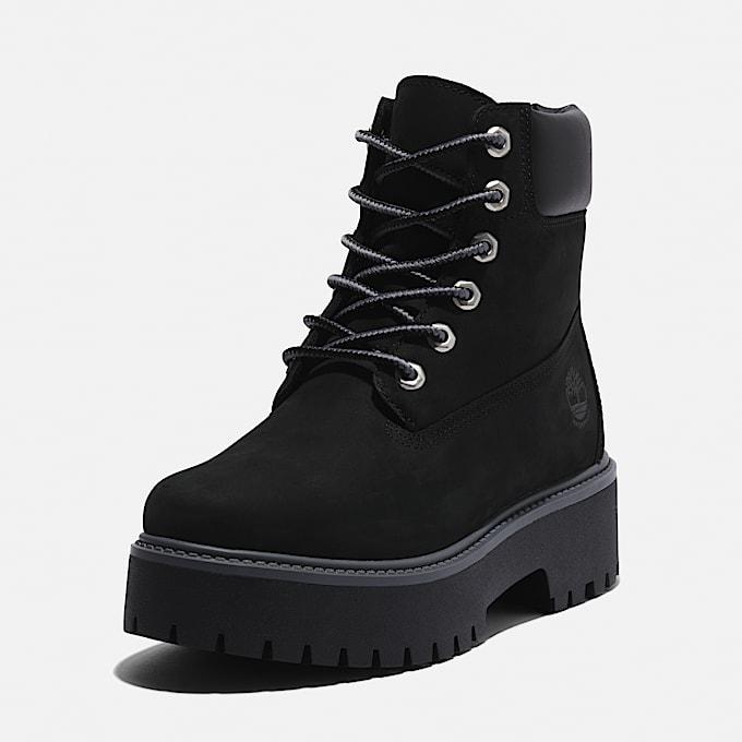 6-inch Boot compensée imperméable Stone Street pour femme en noir