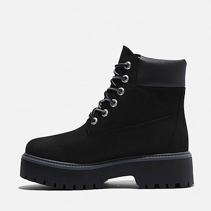 6-inch Boot compensée imperméable Stone Street pour femme en noir