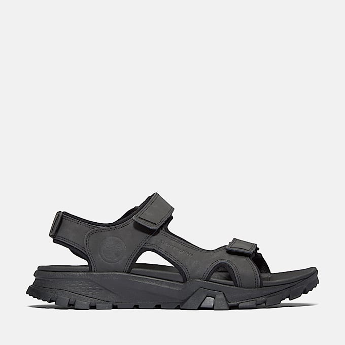 Lincoln Peak Backstrap Sandal for Men in Black - 1