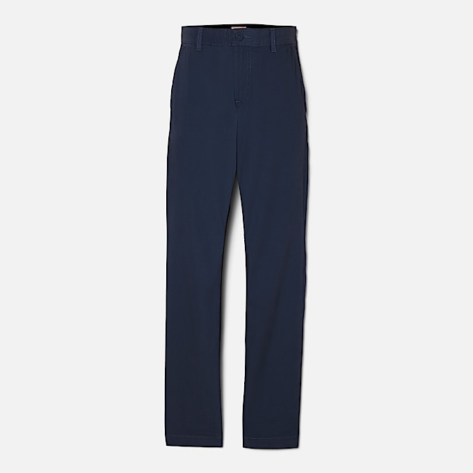 Pantaloni Chino in Popeline Claremont da Uomo in blu scuro