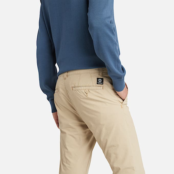Claremont Chinohose aus Popeline für Herren in Beige