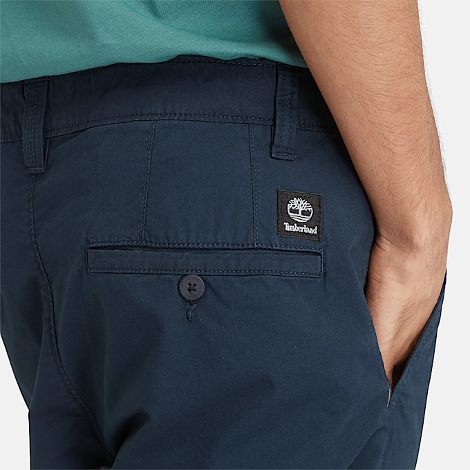 Shorts Chino in Popeline Claremont da Uomo in blu scuro