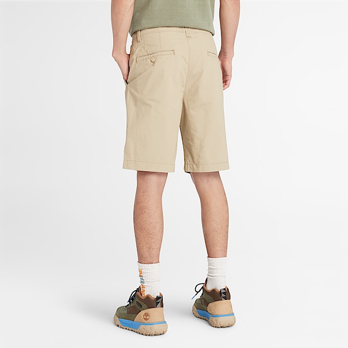 Calções Chino em Popelina Claremont para Homem em bege
