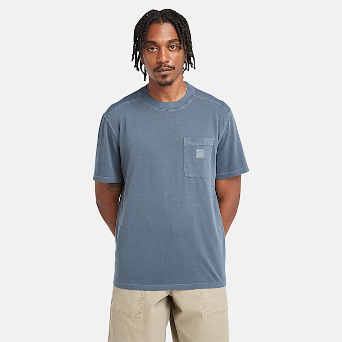 Merrymack River T-Shirt mit Stückfärbung für Herren in Dunkelblau - 1