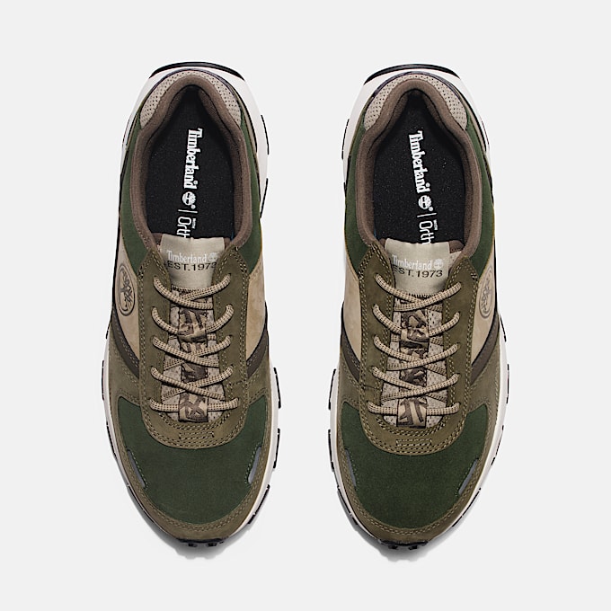 Winsor Park Low Lace Up Trainer for Men in Green