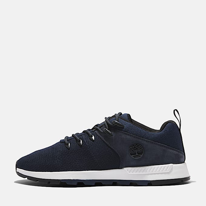 Basket basse à lacets Sprint Trekker pour homme en bleu foncé