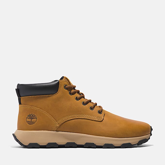 Zapatillas de media caña con cordones Winsor Park para hombre en amarillo - 1