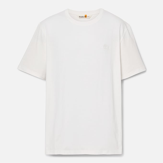 T-shirt a Maniche Corte Tinta in Capo Dunstan River da Uomo in tessuto non tinto