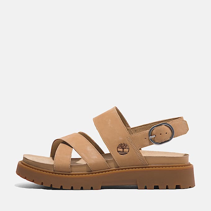 Clairemont Way Sandale mit Fersenriemen für Damen in Beige
