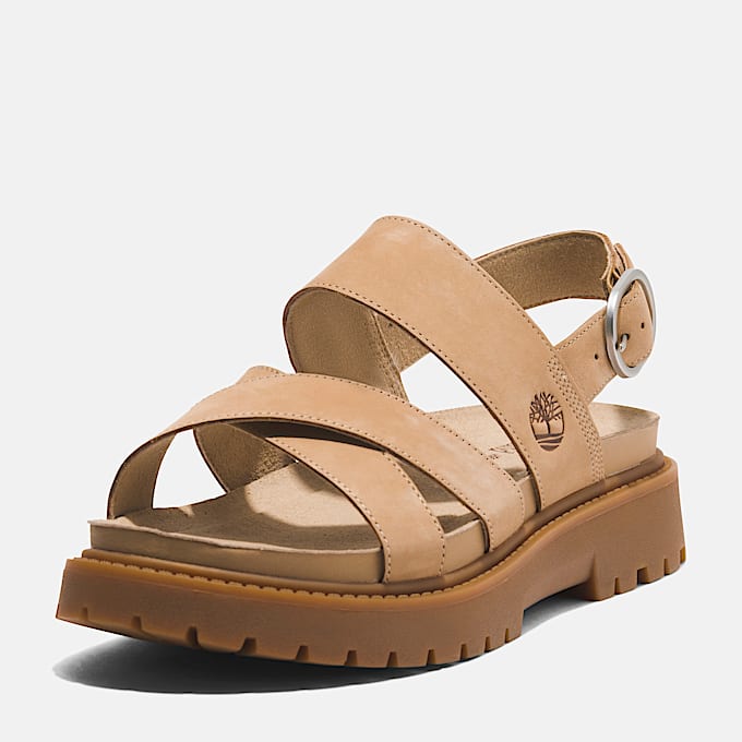 Clairemont Way Sandale mit Fersenriemen für Damen in Beige