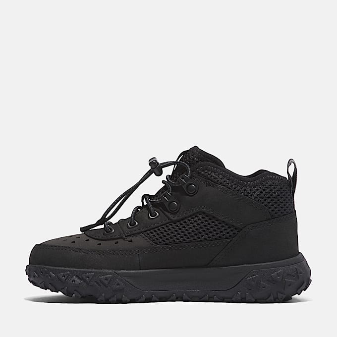 Basket mi-haute élastique GreenStride™ Motion 6 pour enfant en noir