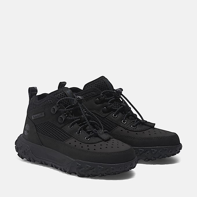 Basket mi-haute élastique GreenStride™ Motion 6 pour enfant en noir
