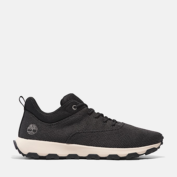 Winsor Park Low Lace Up Trainer for Men in Black - 1