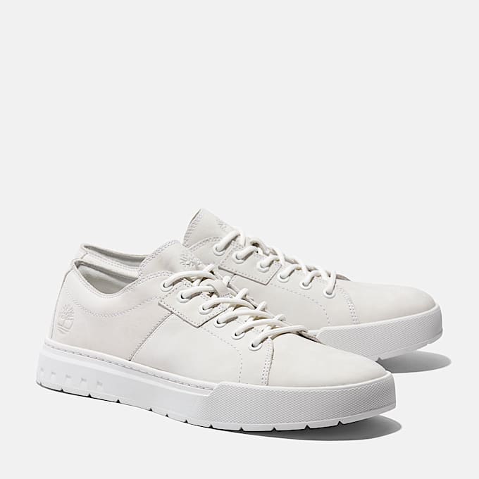 Maple Grove Low Lace Up Trainer for Men in White