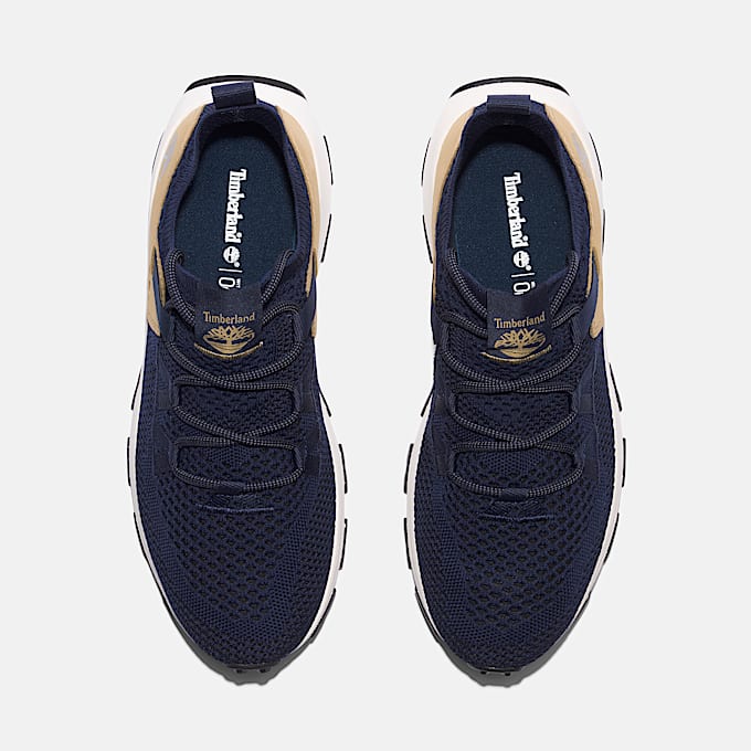 Basket basse à lacets Winsor Trail pour homme en bleu foncé