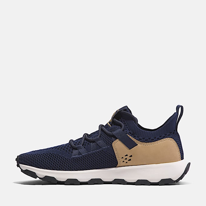 Winsor Trail Lage Vetersneaker voor heren in donkerblauw