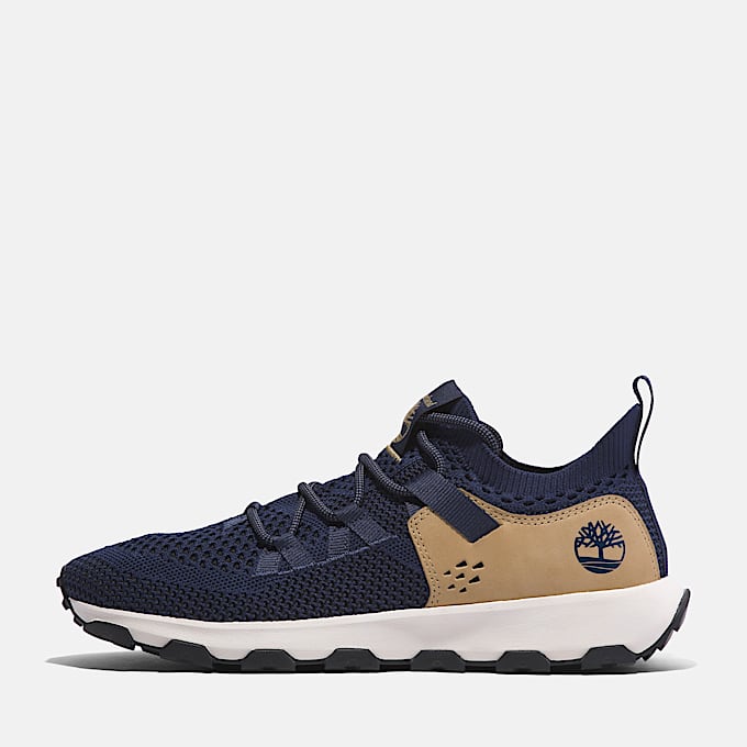 Winsor Trail Lage Vetersneaker voor heren in donkerblauw