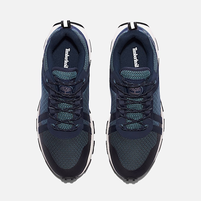 Basket basse à lacets Winsor Trail pour homme en bleu foncé