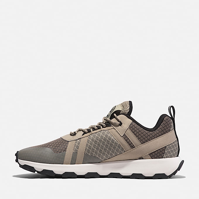 Zapatillas de caña baja con cordones Winsor Trail para hombre en marrón claro